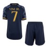 Officiële Voetbalshirt + Korte Broek Real Madrid Vini Jr. 7 Uit 2023-24 - Kids